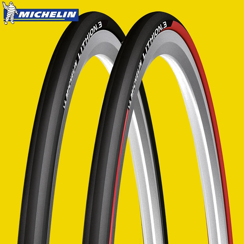 MICHELIN 1 Piece LITHION-3 Training Road Bicycle Bike Tire 700*23c Foldable Tyre Resistant Folding Ultralight Tyre Bicycle Parts