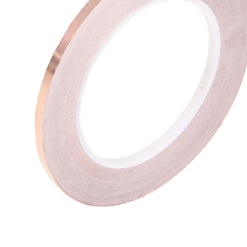 

Hot Sale Professional EMI Shielding 0.5CM*30M Copper Foil Tape Roll Shielding For Guitar Adhesive Conductive Accessories