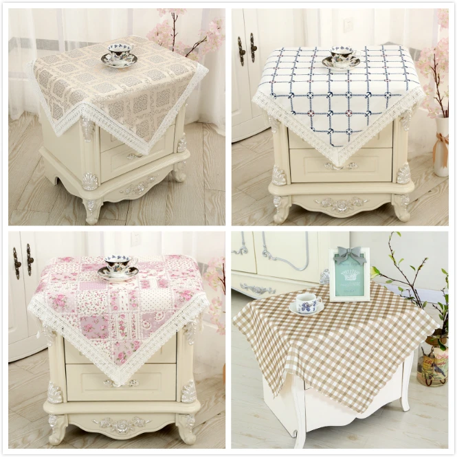 

Pastoral Simple Fashion Round Table Tablecloth Waterproof Multi-purpose Furniture Dust Cover Cloth Christmas Wedding Decoration