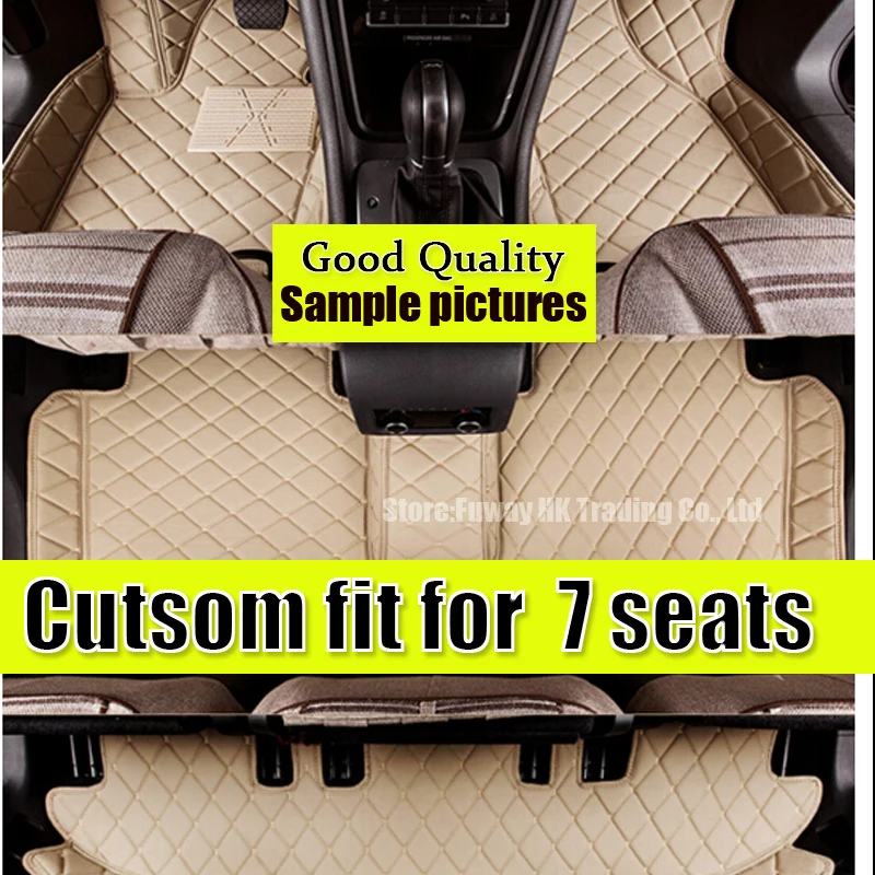 Автомобильные коврики пользовательские подходят для Mitsubishi Pajero sport 7 мест 09-13 14-17 Водонепроницаемый автомобилей Стайлинг кожаный коврик