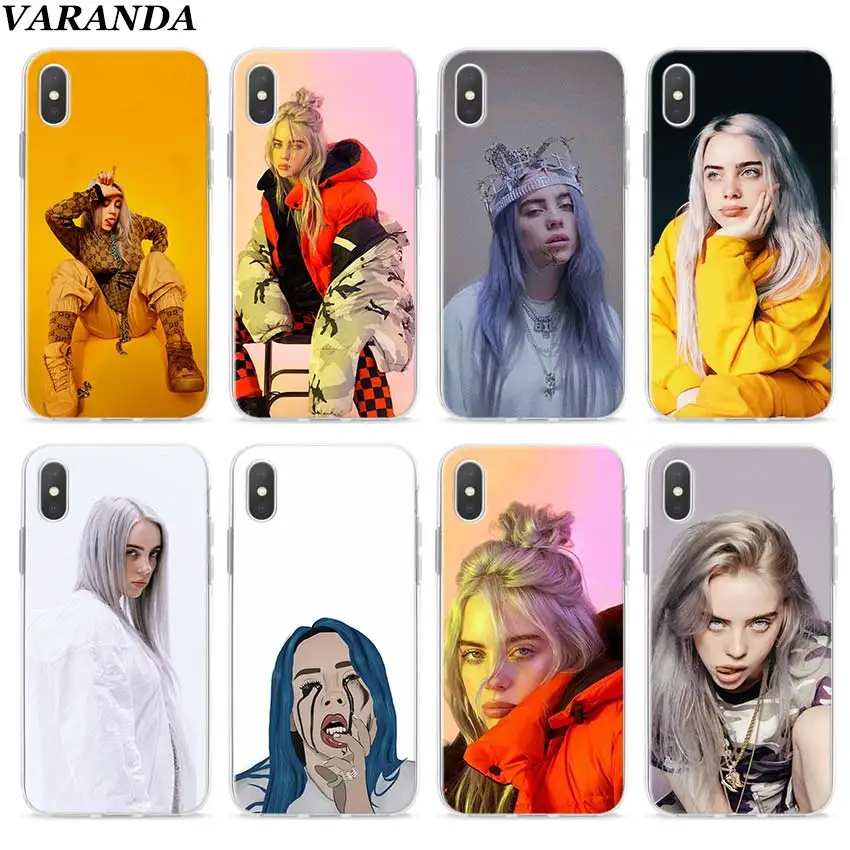 

Billie Eilish 13 Girl Clear Case for Apple iPhone 7 8 Plus 6 6s Plus 5 5s X XR XS MAX TPU Soft cases Coque