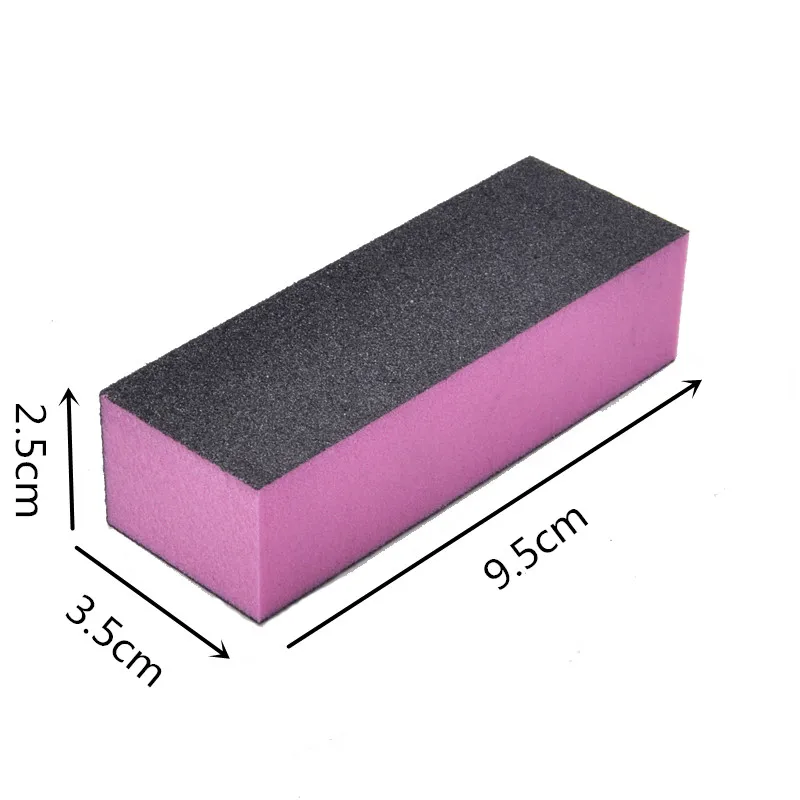 Профессиональный 5 шт. пилочка для ногтей шлифовальная губка буферные Блоки Черный Розовый Лайм a Ongle гель DIY Дизайн ногтей Маникюр Педикюр Советы по уходу