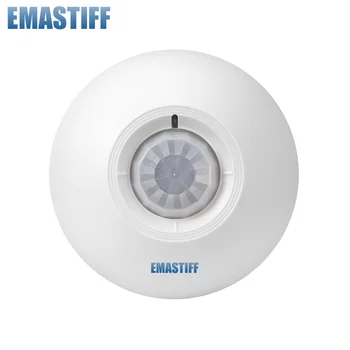

free shipping!new Wireless Ceiling PIR IR Pasive Motion Sensor Detector 433MHz 360 Degree Detecting for Alarm System