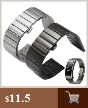 Серебристый, черный металлический ремешок для часов, Браслет 18 мм, 20 мм, 22 мм, 24 мм, мужской ремешок, 316L, твердый, нержавеющая сталь, прямой конец, Ремешки для наручных часов