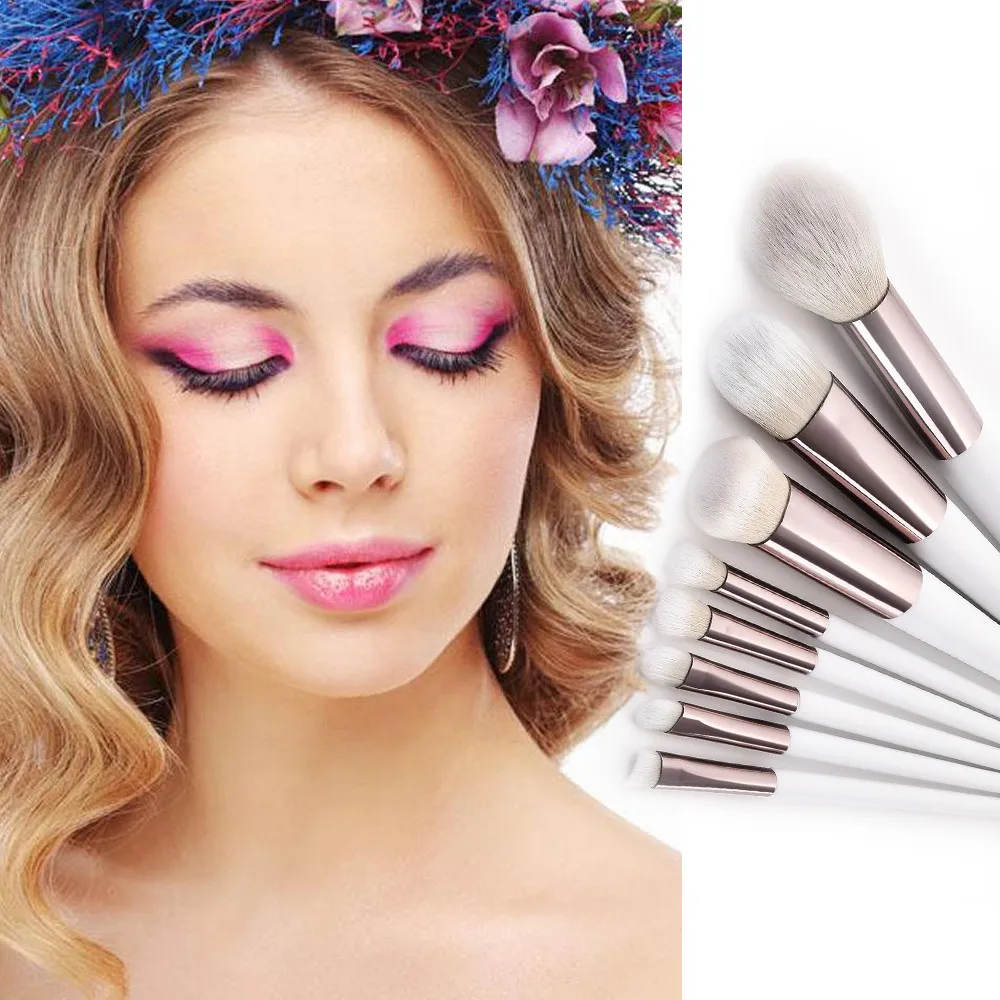 make up brushes Synthetic hair makeup brushes set professional Make Up Foundation Blush Cosmetic Concealer Brushes Y430