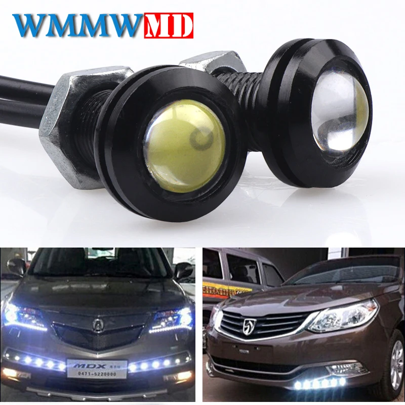 

1Pcs 18MM Car Led Eagle Eye DRL Daytime Running Lights LED 12V Backup Reversing Parking Signal Automobiles Lamps DRL Car styling