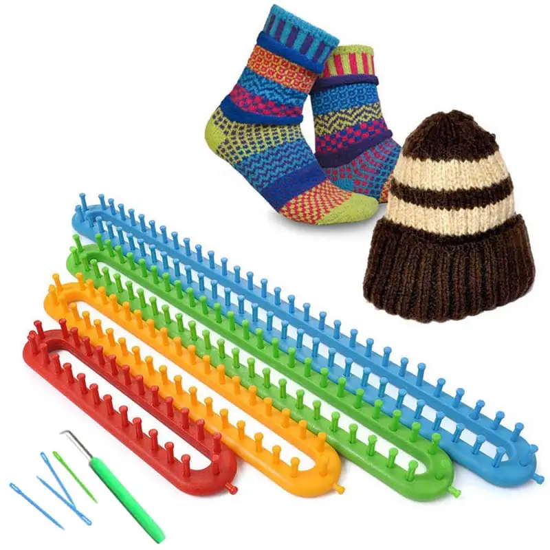 

4 Pcs Rectangle Wool Knitting Loom Scarf Sweater Shawl DIY Knit Tool Hogard