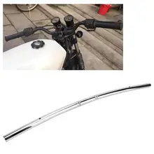 Универсальный 22 мм мотоциклетный руль из алюминиевого сплава ретро мотоцикл модифицированный Руль Серебряный мотоцикл части