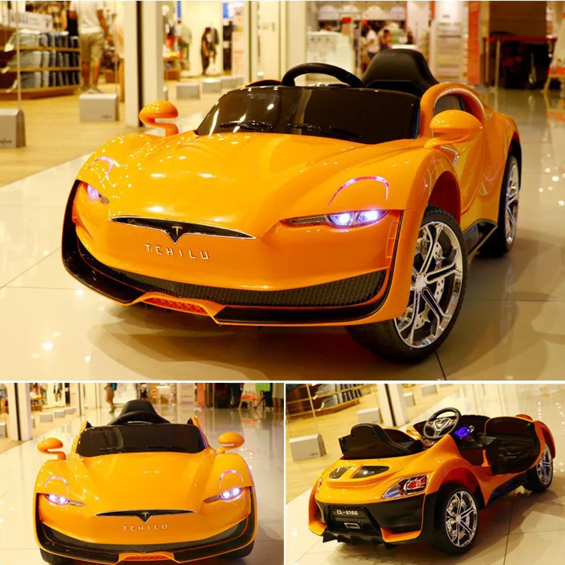 Детский четырехколесный электрический автомобиль может сидеть съемный аккумулятор Зарядка пульт дистанционного управления Детская игрушка автомобиль Bluetooth плеер Детская игрушка автомобиль