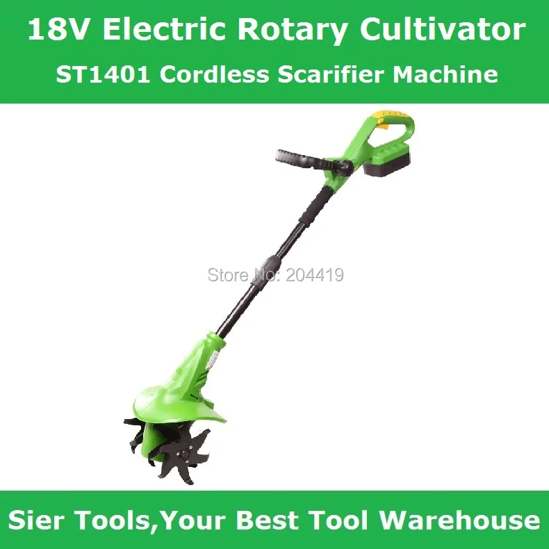 ST1401 18V Electric Rotary Cultivator/Cordless Scarifier Machine