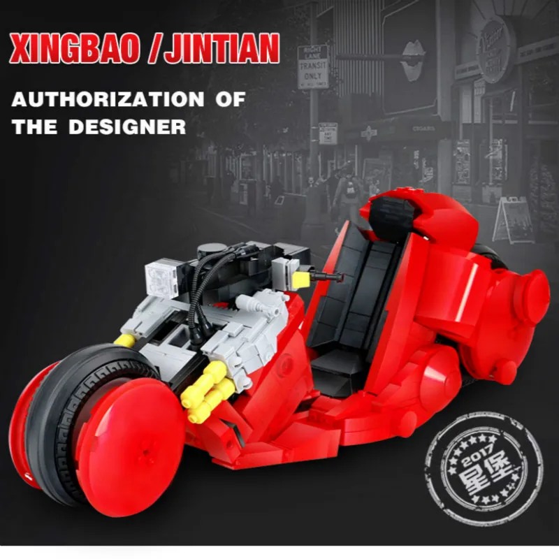 

XingBao 03001 Block 1143Pcs Creative MOC City Series The Citizen Akira Moto Set lepin Building Blocks Brick DIY Toys Model Gifts
