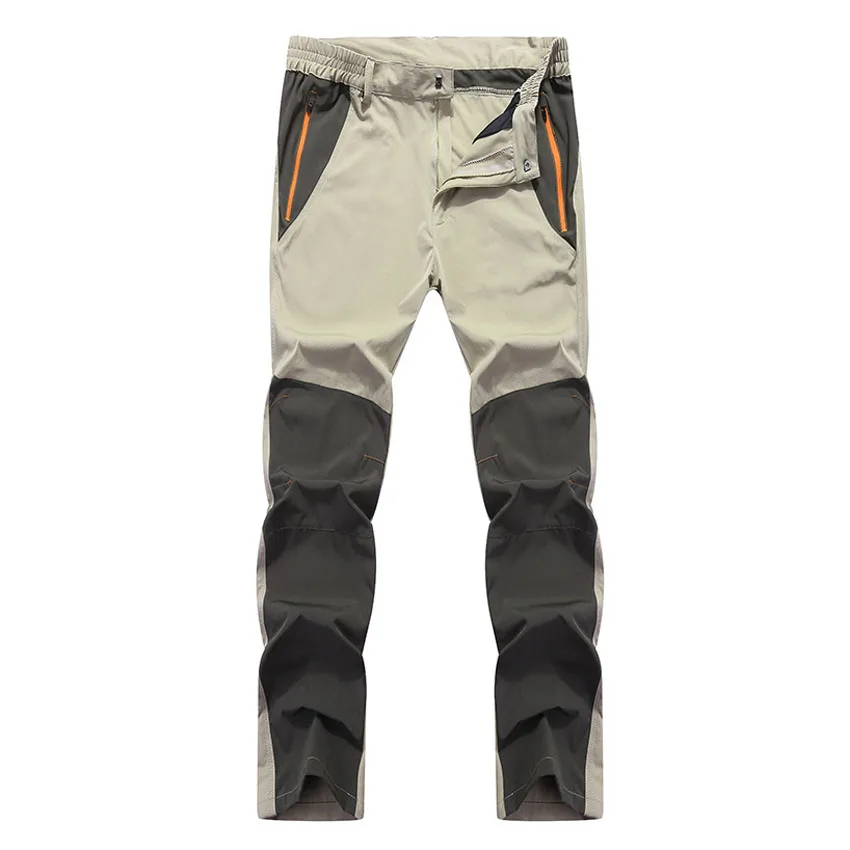 Mountainskin Men's Summer Elastic Quick Dry Pants Outdoor Sport Breathable Pants Hiking Camping Trekking Climbing Trousers VA210
