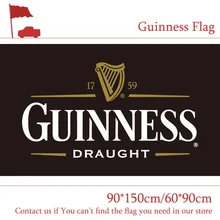 Пиво Guinness флаг 3x5ft пользовательские баннер 90x150 см 60x90 см спортивный флаг