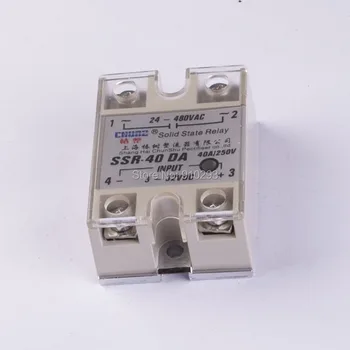 

SSR40DA Small Solid State Relay 24V 12V Control 220V DC Control AC 40A