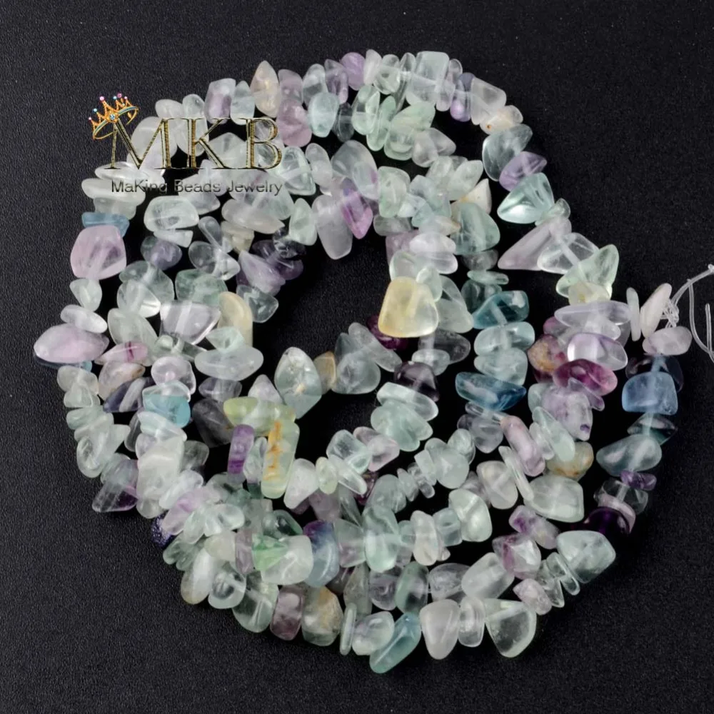 8-12mm Irregular Natural Stone Fluorite Chip Beads For Jewelry Making 33inches Gravel Diy Bracelet Wholesale Perles | Украшения и