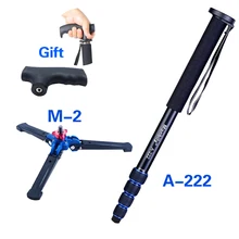 Алюминиевый A-222 A-333 A-555 углеродного волокна C-222 C-333 C-555Portable Профессиональный дорожный треножник для камеры штатив-монопод для цифровой SLR-и dslr-камер