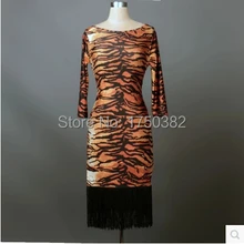 Латинской Танцевальный костюм старших сексуальные длинные рукава с кисточками женские платья для латино-американских танцев конкурс латиноамериканских танцев платья 3 вида цветов