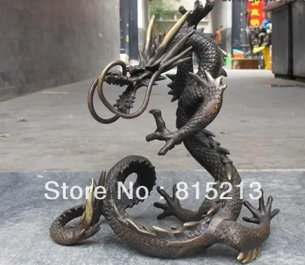

wang 000204 Chinese Pure Red Bronze Refined Dragon Royal decoration statue