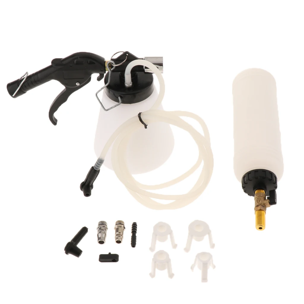 1 Set Car Brake Fluid Bleeder Tool Brake Oil Replacement Kit Car Repair Tools Plastic Adapter Brake & Clutch Bleeder  90-120PSI
