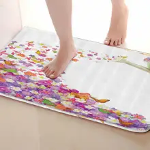 Бабочка Стиль Коврик для ванной комнаты, смешной Противоскользящий коврик для ванной, занавески для душа s аксессуары, соответствующие вашей душевой занавеске