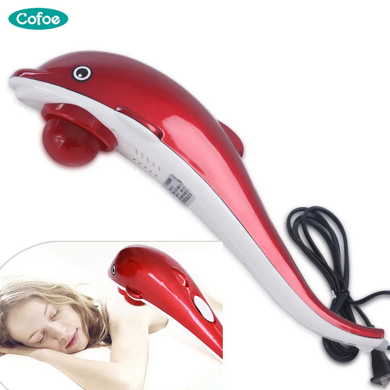 Cofoe Electric Dolphin Massager Neck Shoulder Back Waist Massage Hammer