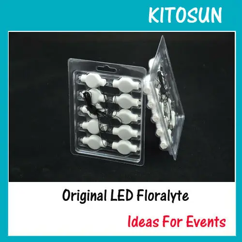 KITOSUN100pcs/пакет супер яркий светодиод floralyte подвесной бумажный фонарик свет
