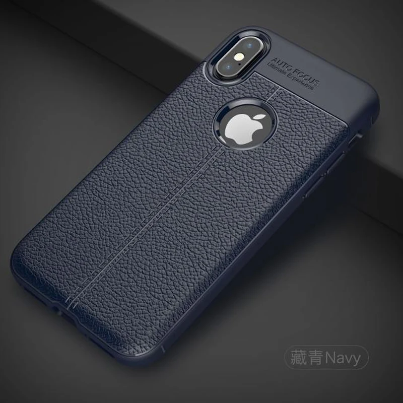 Роскошный кожаный чехол для телефона YUETUO i iphone xs max xr x s r силиконовые аксессуары