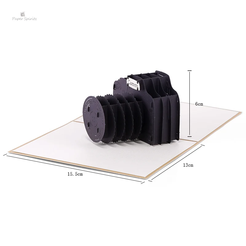 3D камера Лазерная вырезка всплывающие бумажные открытки сделанные на заказ