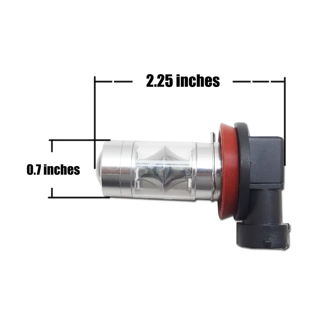2x Высокая мощность H8 H11 9005 9006 HB3 HB4 H16 12 3030 SMD авто отражатель светодиодные