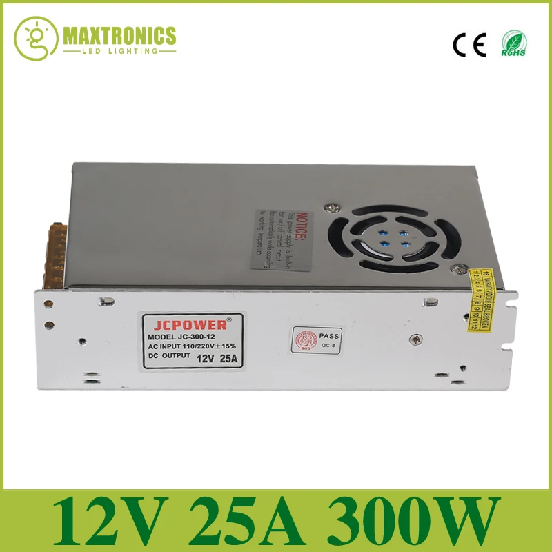 Светодиодная лента 12 В 25 А 300 Вт 110 240 переменного тока|driver for led|12v 25aswitching power supply driver