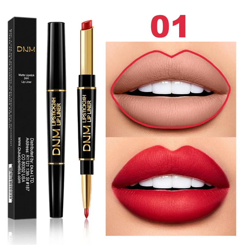 12 Colors Long-lasting Lip Liner Matte Double Head Lip Pencil Waterproof Moisturizing Lipsticks Makeup Contour Cosmetics TSLM2