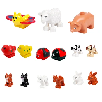 

Hot sale Animal Series Model Figures Big Building Blocks Animals Educational Toys For Kids Children Gift Compatible