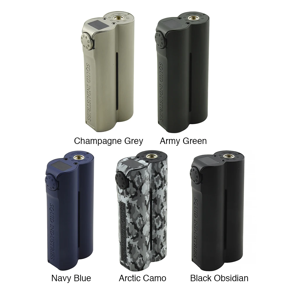 Heavengifts Squid Industries Double Barrel V3 150W VW MOD with Flat Top OLED Display No Battery Double Barrel Box Mod VS Drag 2