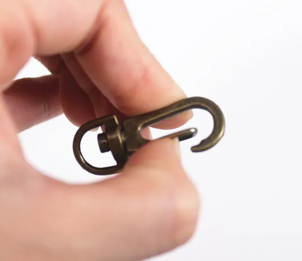 37*14mm Antique Bronze Metal Trigger Snap Lobster Claws Swivel Hardware