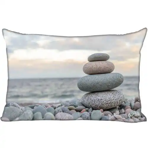Best наволочки на заказ Zen Stone (1) Спальня Дом Прямоугольник Наволочка на молнии (одна сторона) @ 181205-05-01-24