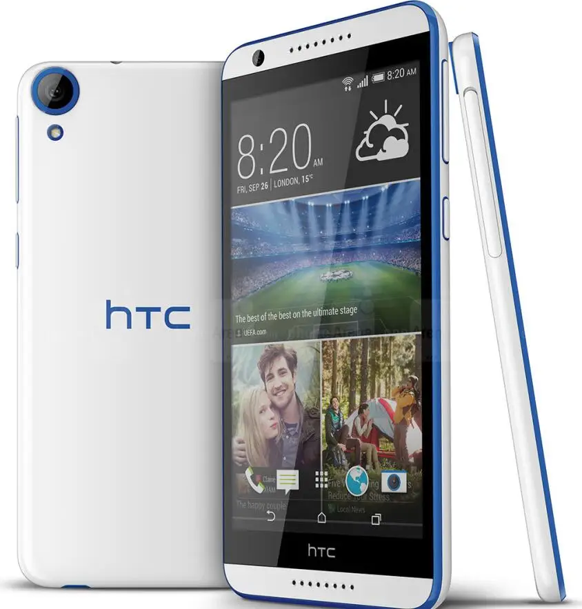 Разблокированный htc Desire 820 Dual SIM Otca Core Android телефон Dual 4G LTE 5," 1270*720 13 МП камера 16 Гб Мобильный телефон Смартфон - Цвет: Синий