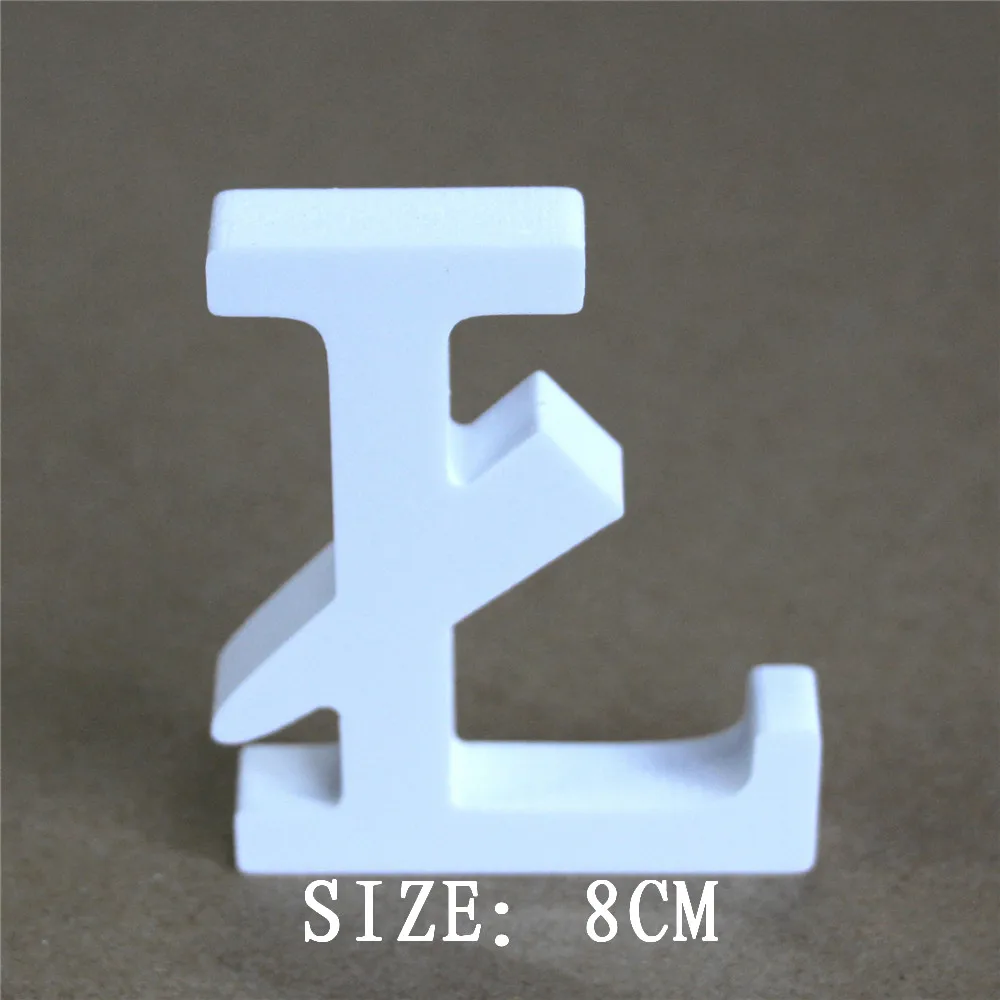 

8cm Artificial Wooden Letter Butterfly crown heart ring Digital Number for Wedding Decoration Sign Top Table Present Decoration