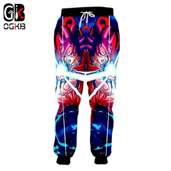 

OGKB New Men's Funny Print Dragon Ball 3D Sweatpants Android 17 And 18 Joggers Harem Pants Male Hiphop Sportswear Full Pants 5xl