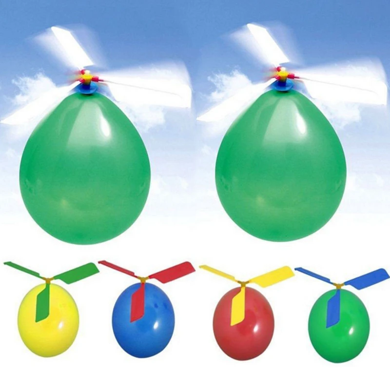 1 шт. воздушный шар вертолет игрушка забавный шарик Ortable открытый вертолет Летающий для детей день рождения подарок на день детей