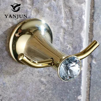 

Yanjun Hat Hook Bathrobe Clothes Hanger Bathroom Coat Rack Bathroom Accessories High Quality European Style YJ-8050