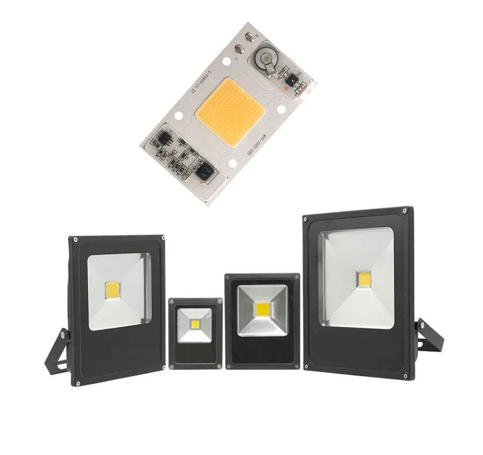 Full Spectrum COB LED Lamp 50W 95% RA 220V AC COB Chip Smart IC for Plant Frow Lights Floodlight Lighting Source Warm Cold White (10)