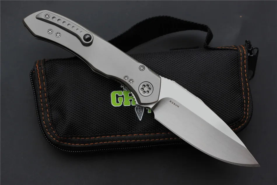 Green thorn Anax bearing folding knife hunting knife (5)