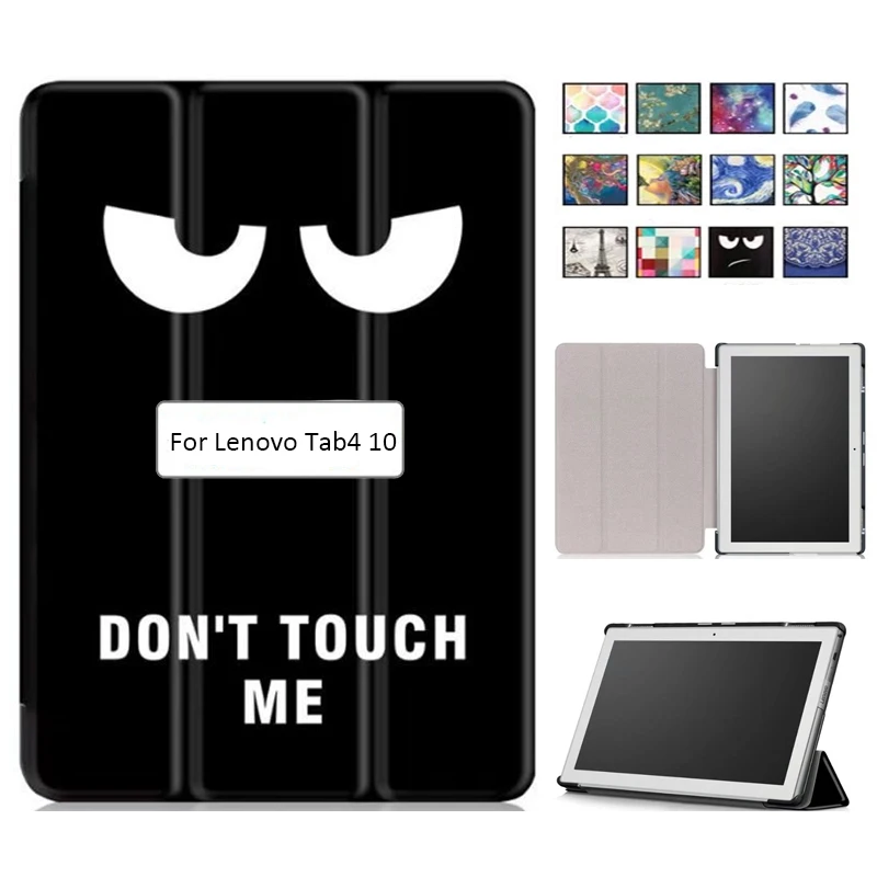 

Flip Case For Lenovo TAB4 10 Smart PU Leather Case For Lenovo TAB 4 10 TB-X304F TB-X304N TB-X304L Tablet Case