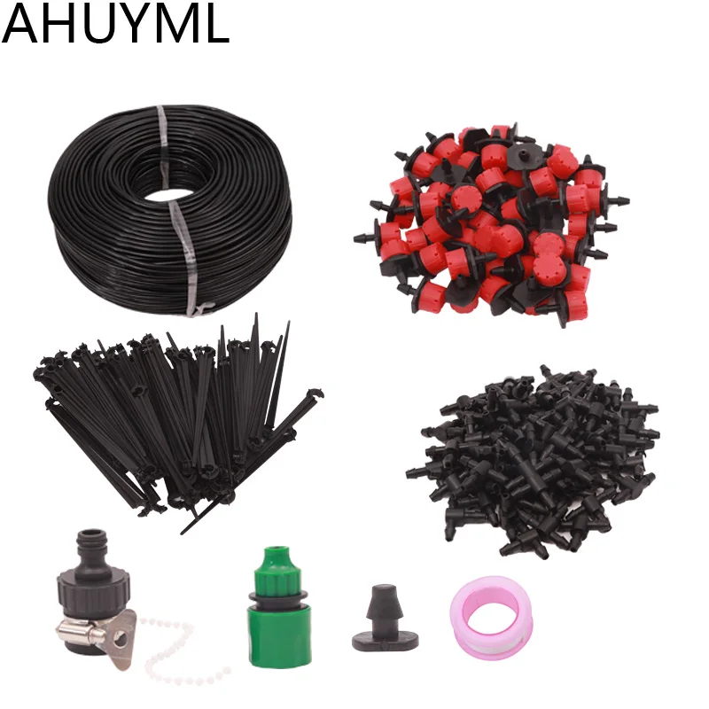 25M DIY Automatic Micro Drip Irrigation System Plant Watering Garden
