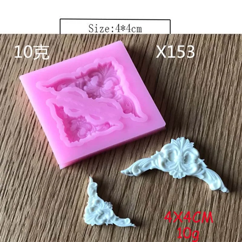 

Vintage Lace Fondant Silicone Cake Mold European Cake decoration Surround Jelly Cookie Mini Muffin Soap Maker Embossing Mold