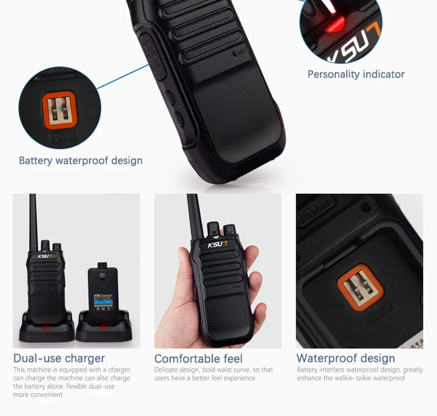 KSUN-GLK портативная рация 5 W высокой Мощность UHF Handheld двухстороннее Портативная радиостанция для радиолюбителя КВ трансивер любительской