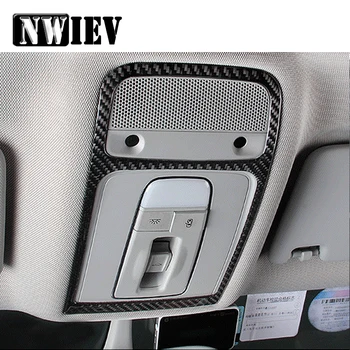 

NWIEV Automobile Car Styling 1pc Trim Stickers For Audi A3 8V 2014-2016 Carbon Fiber Roof Reading Lamp Panel Frame Accessories