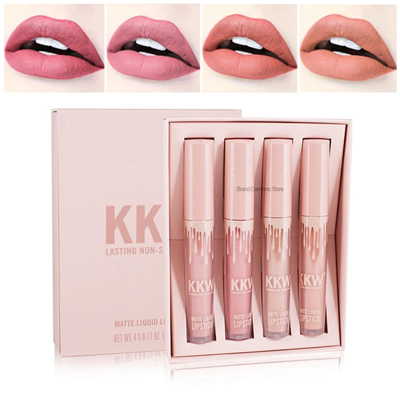 

Kkw Beauty Lipstick Set Matte Clear Lip Gloss Long Lasting Liquid Lipgloss Kit Makeup Lip Tint Glitter Lip Gloss Peripera Stain#
