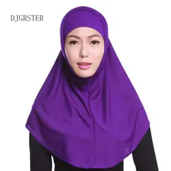 5 шт./лот мусульманин хиджаб исламский Джерси тюрбан хиджабы Для женщин ниндзя underscarf шапки мгновенный платок полное покрытие Внутренняя