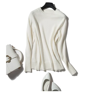 

Autumn Winter New Loose O-Neck Pullovers Sweater Korean Long Sleeve Casual Women Knitted Sweater YP1070